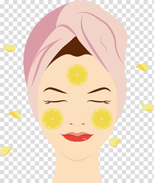 woman with lime on face , Facial Euclidean Face, mask woman transparent background PNG clipart