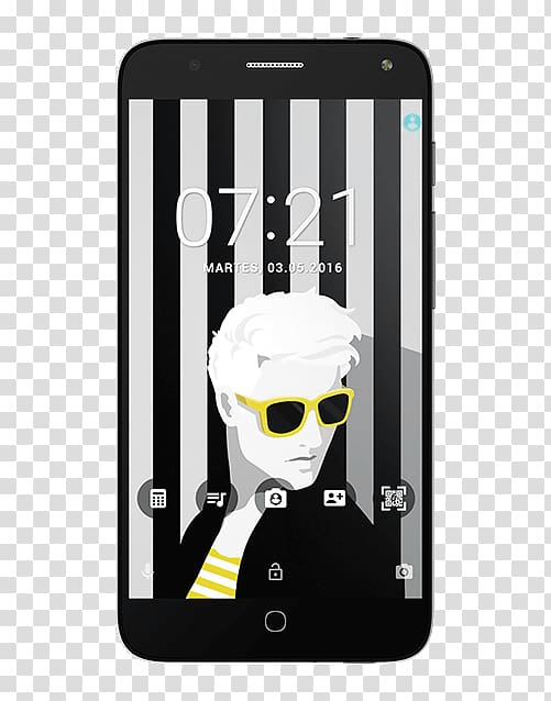 Alcatel Mobile Smartphone Alcatel One Touch 4G Touchscreen, smartphone transparent background PNG clipart
