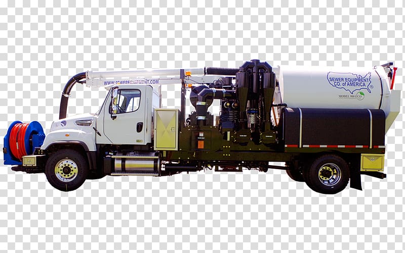 Machine Vacuum truck Sewerage Separative sewer, sewage transparent background PNG clipart