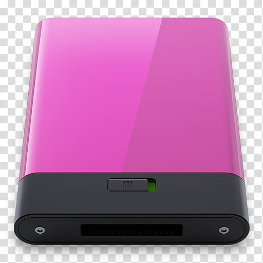 pink and black power bank , purple electronic device gadget multimedia, Pink transparent background PNG clipart