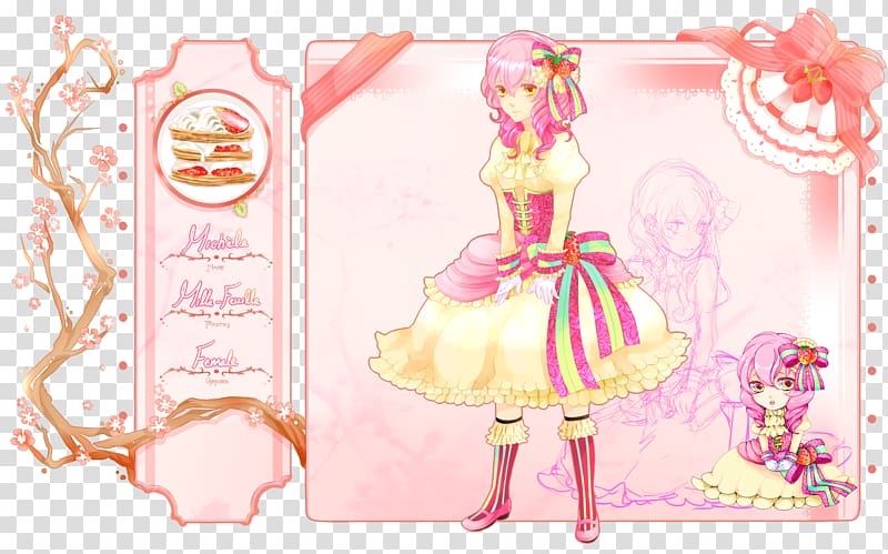 Pink M RTV Pink Barbie, Mille feuille transparent background PNG clipart