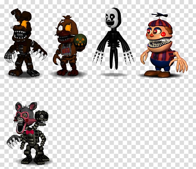 Five Nights at Freddy's 4 FNaF World Five Nights at Freddy's 2 Halloween, Circus characters transparent background PNG clipart