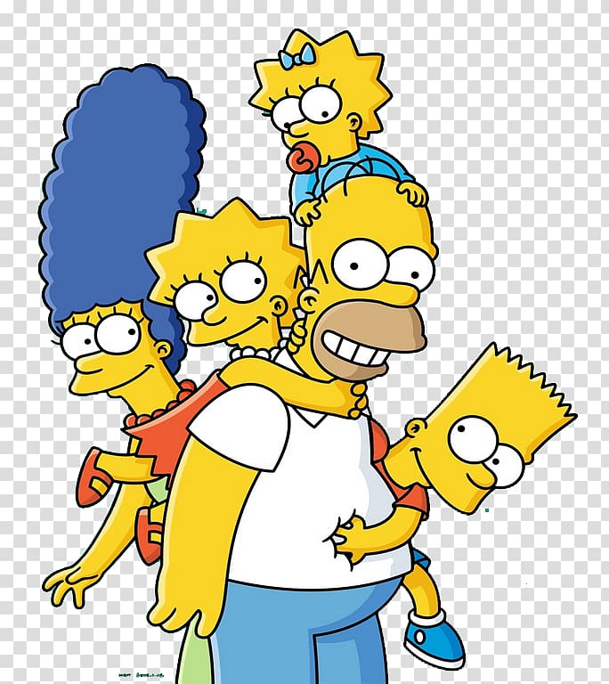 Lisa Simpson Bart Simpson Maggie Simpson Homer Simpson Simpson family, Bart Simpson transparent background PNG clipart