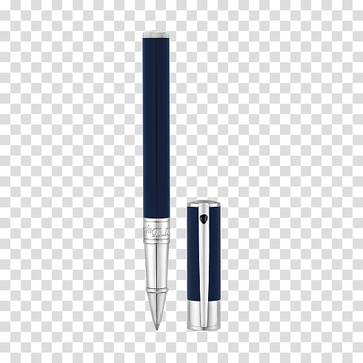 Ballpoint pen Rollerball pen S. T. Dupont Pens, chromium plated transparent background PNG clipart