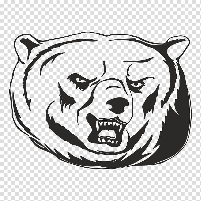 Polar bear Emblem Alaska Peninsula brown bear Logo, bear transparent background PNG clipart