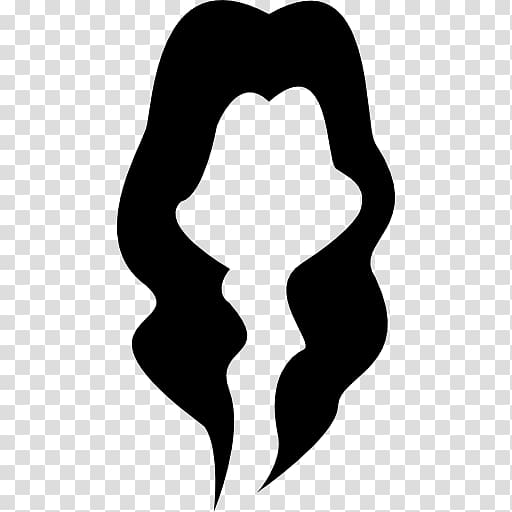 Black hair Long hair Hairstyle Lace wig, long hair transparent background PNG clipart