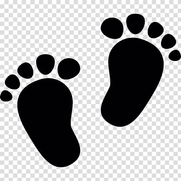 black foot illustration, Footprint Infant , Cute little baby footprints transparent background PNG clipart
