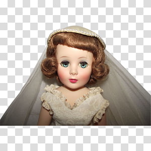 Toddler Brown hair Doll, doll transparent background PNG clipart thumbnail