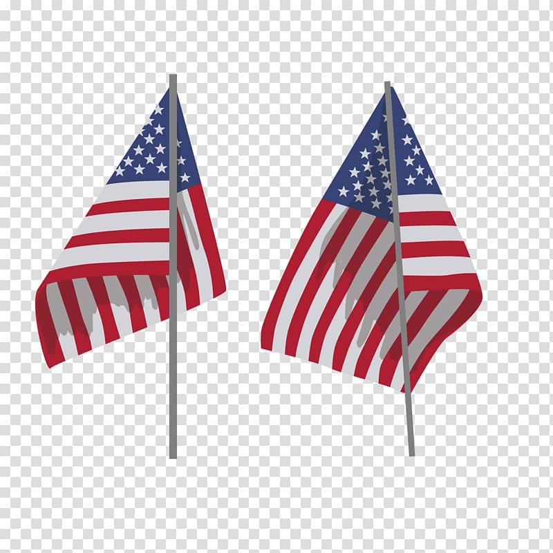 Flag of the United States Flagpole, American flag transparent background PNG clipart
