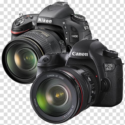 Canon EOS 6D Canon EOS 5D Mark III Nikon D610 Full-frame digital SLR, camera lens transparent background PNG clipart