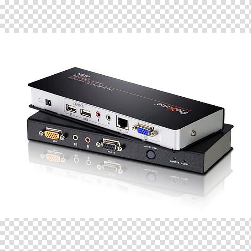 KVM Switches Digital Visual Interface USB Network switch RS-232, USB transparent background PNG clipart