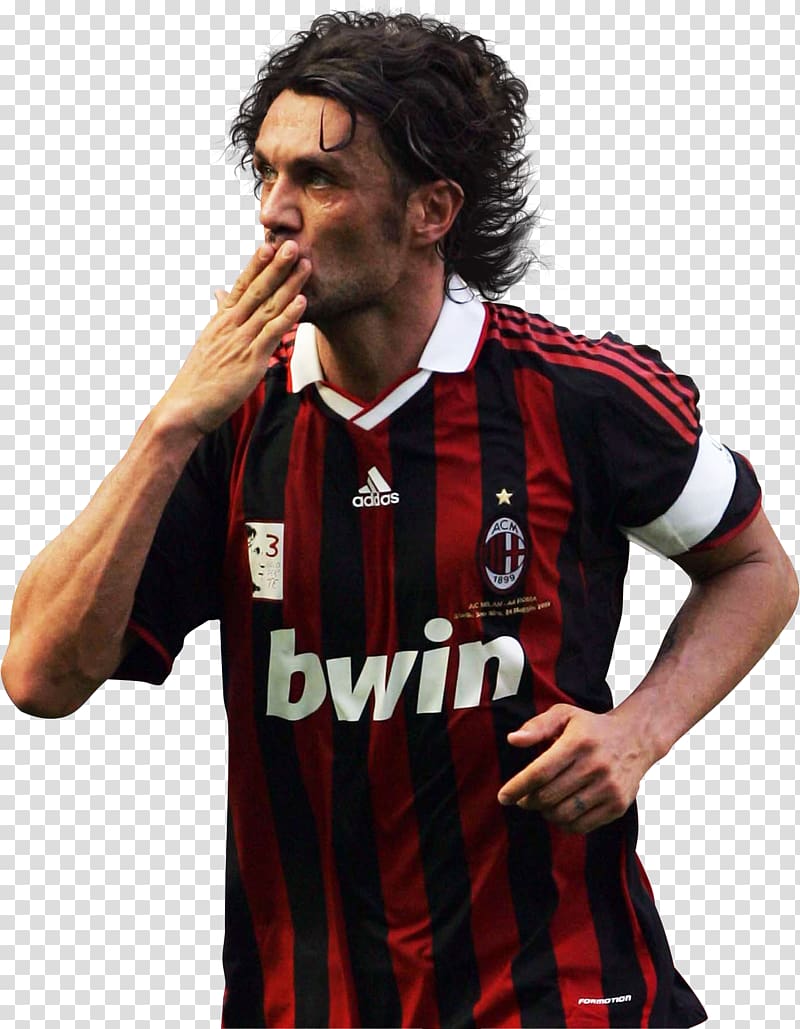 Paolo Maldini A.C. Milan Jersey Italy national football team Serie A, italy transparent background PNG clipart