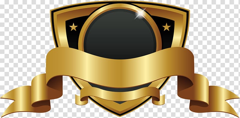 golden shield badge transparent background PNG clipart