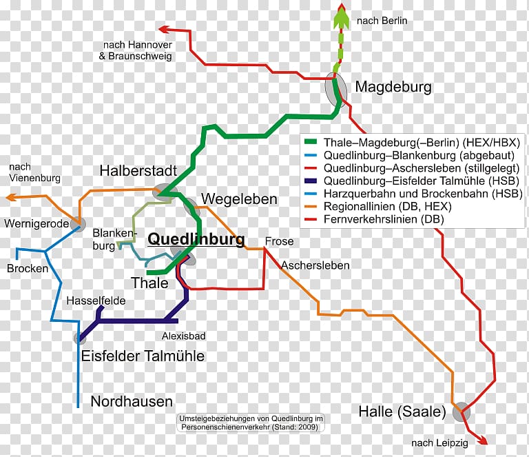 Quedlinburg station Berlin Halberstadt station Map Train, map transparent background PNG clipart