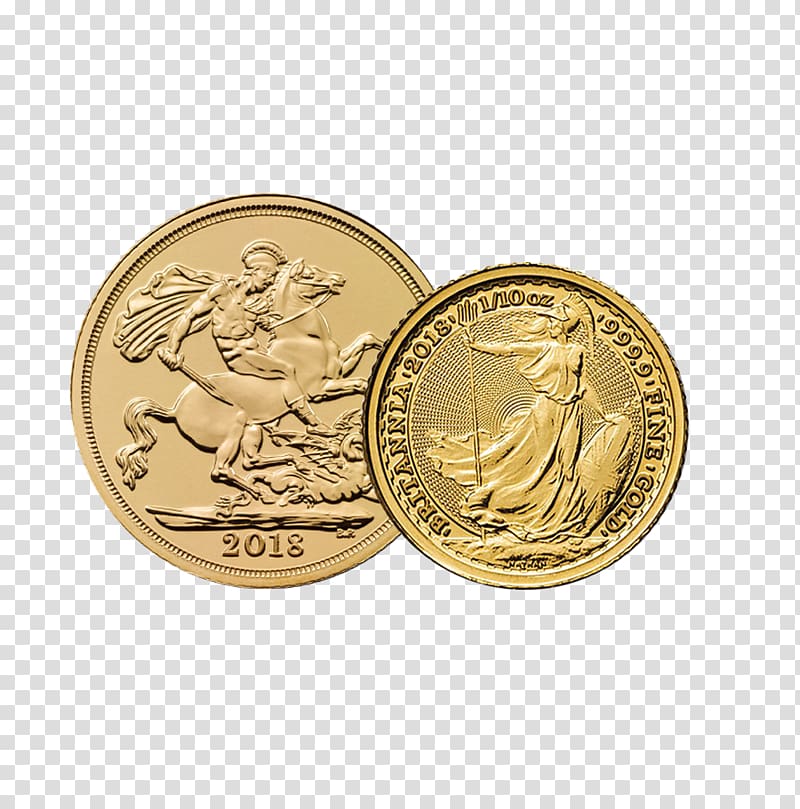 Sovereign Bullion coin Gold as an investment, gold coins transparent background PNG clipart