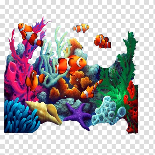 Painting Coral Mural, painting transparent background PNG clipart