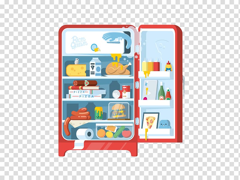 Refrigerator Illustration, refrigerator transparent background PNG clipart
