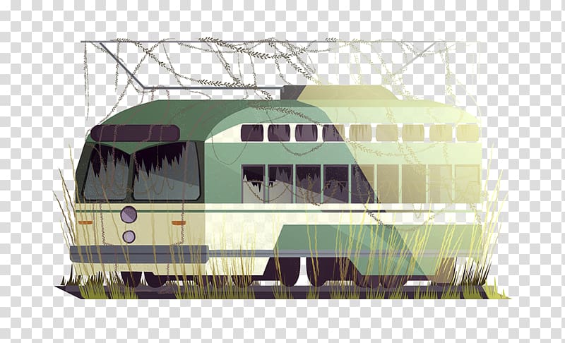 Bus Car, Painted abandoned bus transparent background PNG clipart