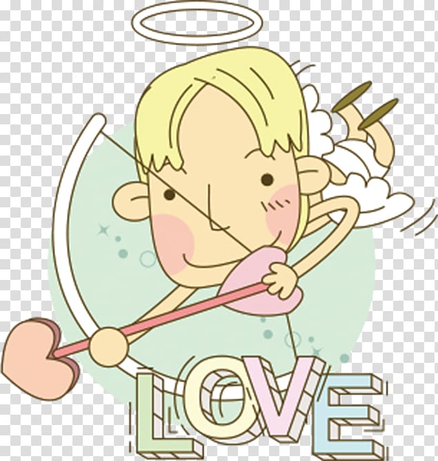Cartoon Illustration, God of love transparent background PNG clipart