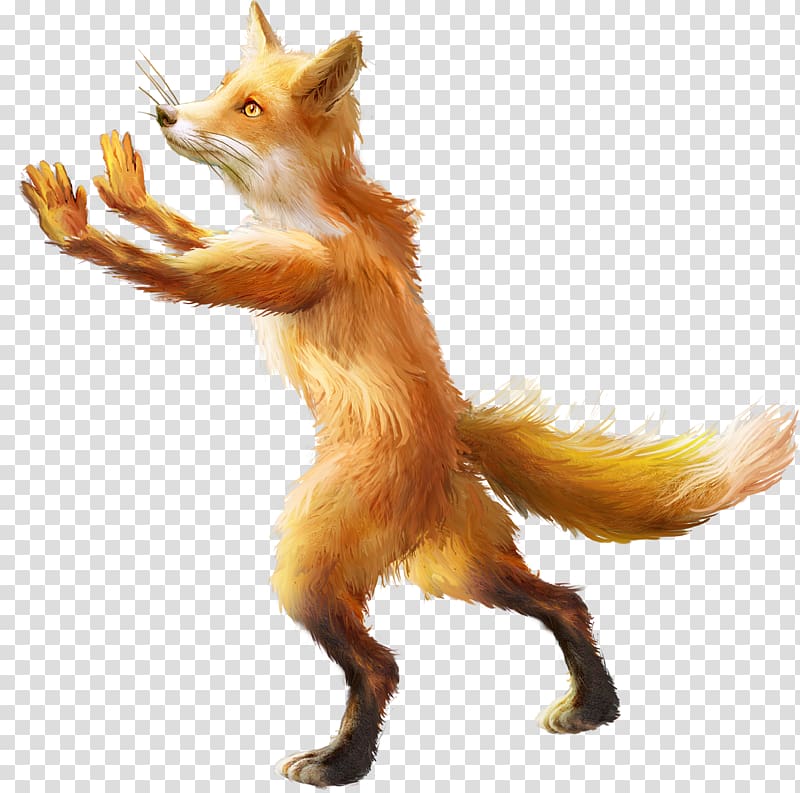 Red fox Animation , Cartoon fox transparent background PNG clipart