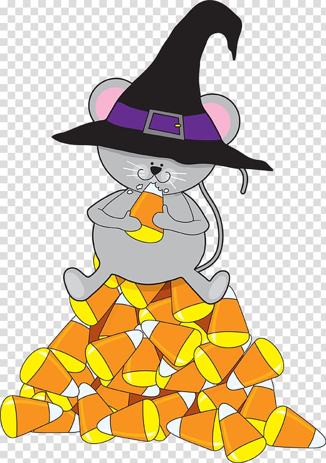 Candy corn Halloween Corn kernel , Haunted House transparent background PNG clipart