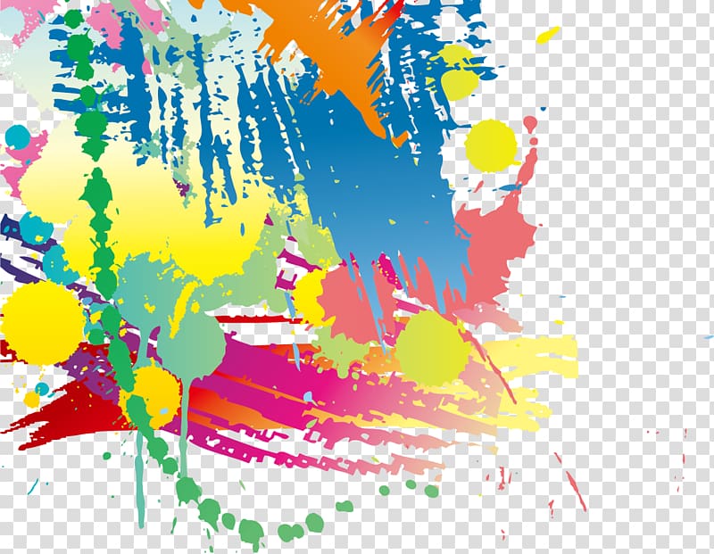 Inkstick Graphic design Illustration, colorful pattern material transparent background PNG clipart