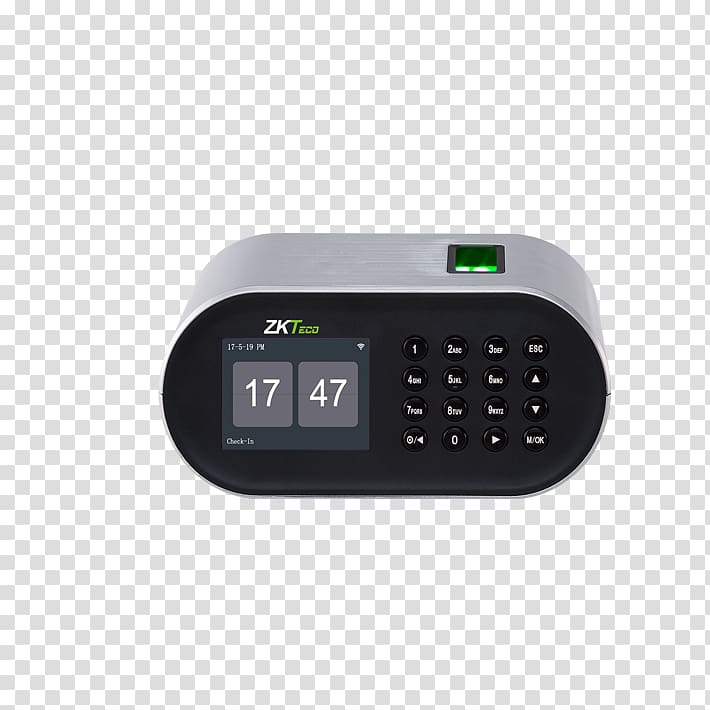 Time and attendance Fingerprint Zkteco Time & Attendance Clocks Biometrics, Jari transparent background PNG clipart