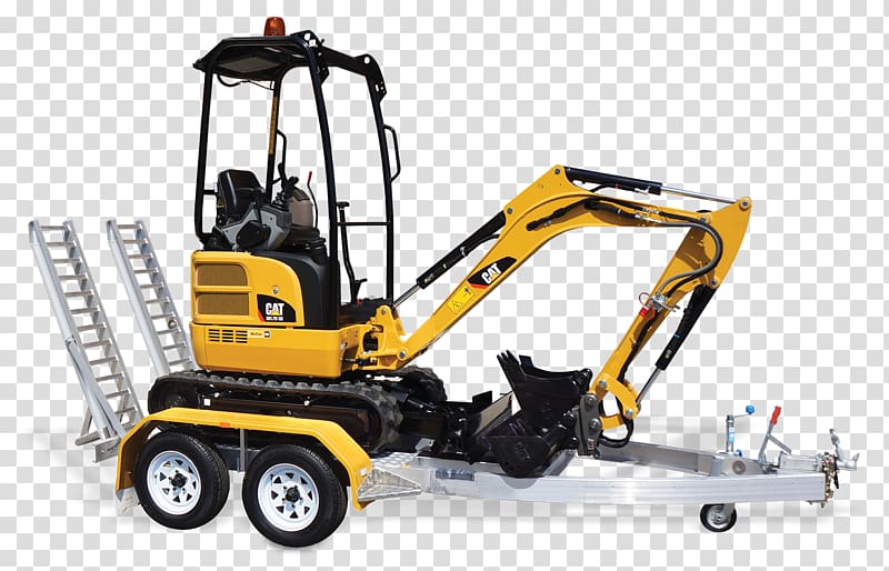 Caterpillar Inc. Compact excavator Heavy Machinery, excavator transparent background PNG clipart