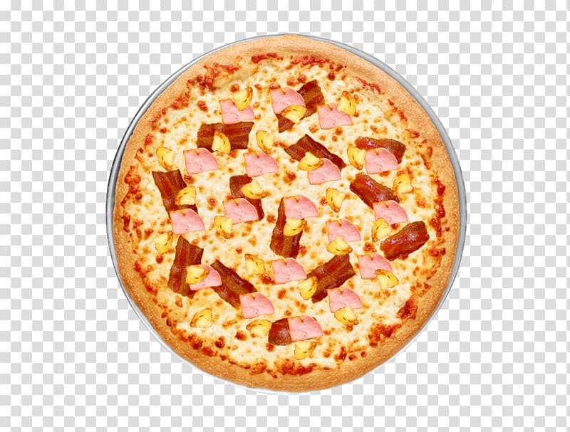 California-style pizza Sicilian pizza Bacon Fast food, bacon transparent background PNG clipart