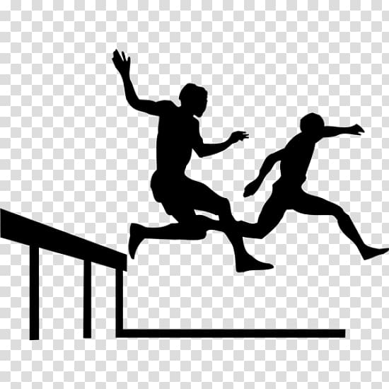 Track & Field Athlete Sport Hurdling Decal, others transparent background PNG clipart
