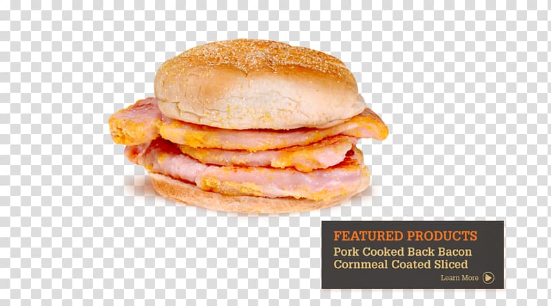 McGriddles Hot dog Bacon Fast food Slider, Back Bacon transparent background PNG clipart