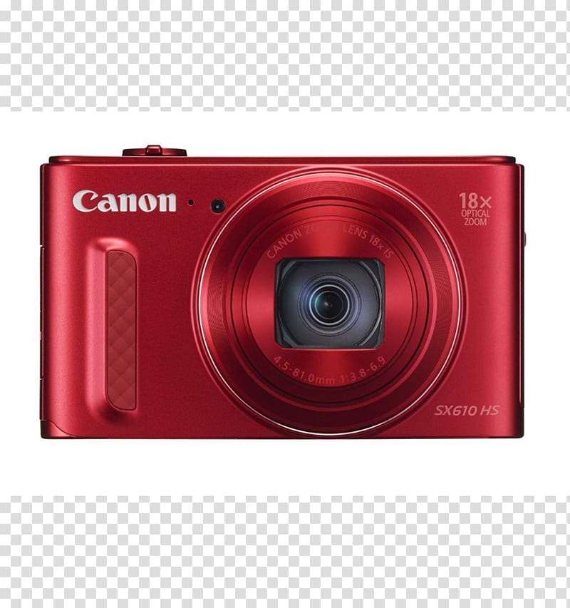 Point-and-shoot camera Canon Zoom lens DIGIC, Camera transparent background PNG clipart