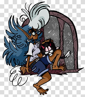 Carnivores Demon Illustration Bird, rainy days transparent background PNG clipart thumbnail