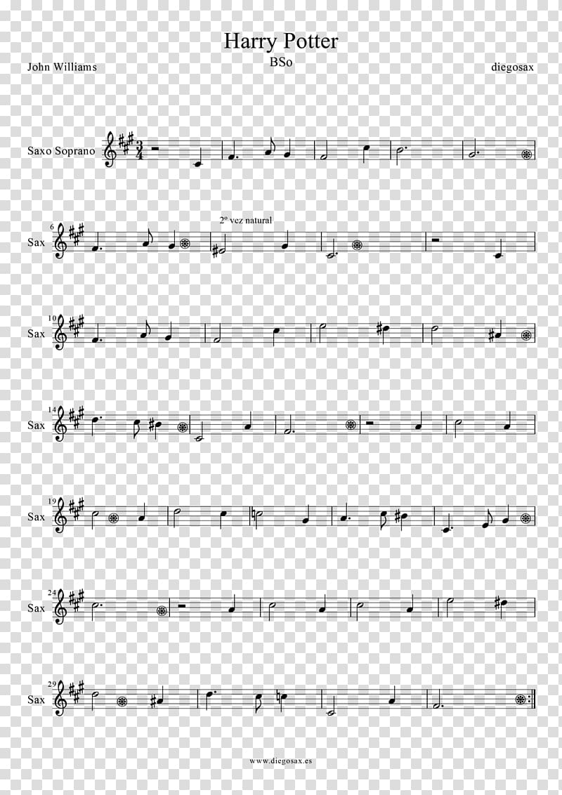 Hedwig\'s Theme Violin Sheet Music Saxophone Harry Potter, violin transparent background PNG clipart