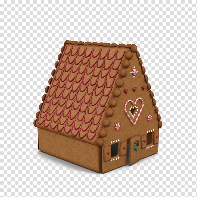 Gingerbread house Candy Christmas Chocolate, Candy Gingerbread House transparent background PNG clipart
