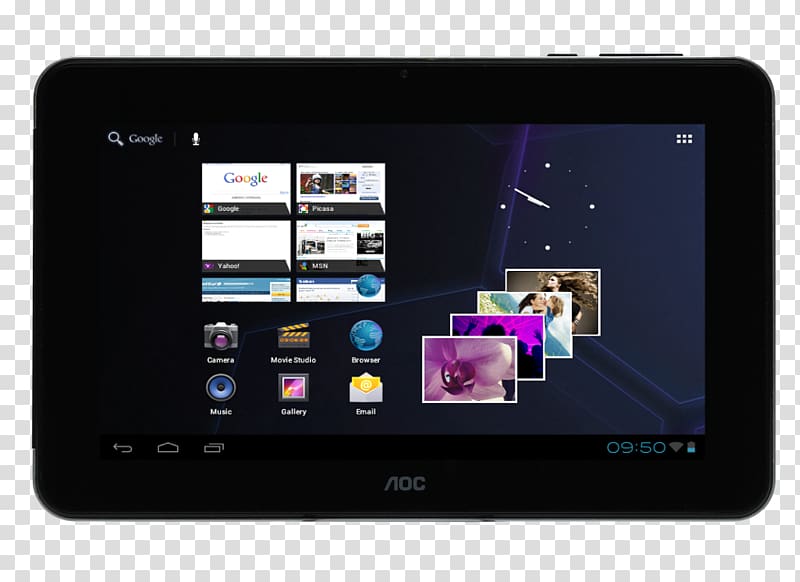 AOC Breeze MW1031-3GP 3G AOC International Computer Android, Android Tablet transparent background PNG clipart