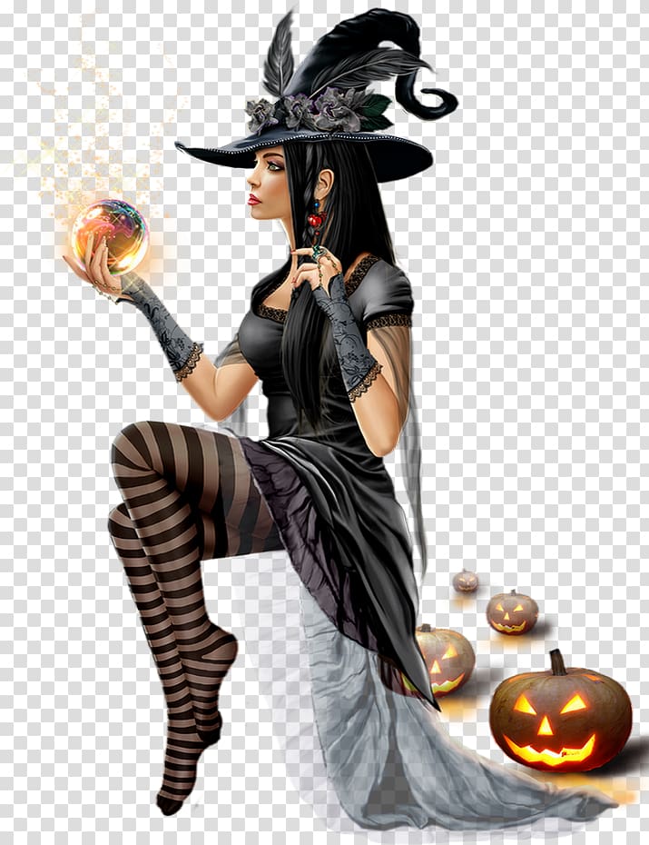 Witchcraft Ghost Halloween, witch transparent background PNG clipart
