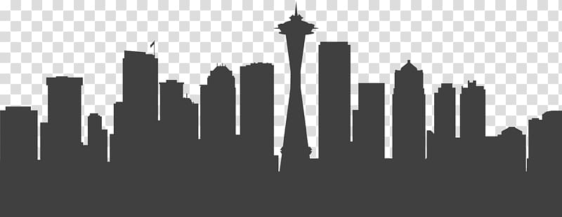 Seattle graphics Skyline illustration, seattle cityscape transparent background PNG clipart