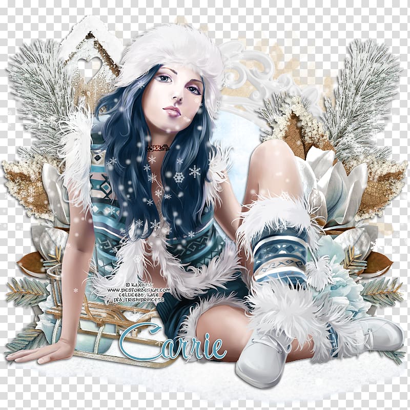 Winter Illustration Drawing Woman Girl, soothing transparent background PNG clipart