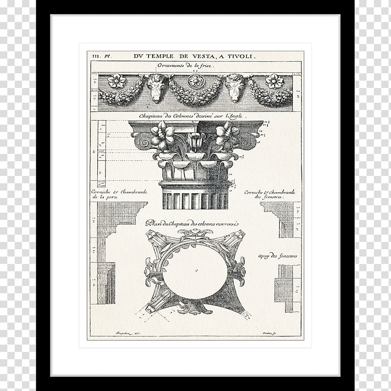 Frames White Printing Work of art Font, Roman Columns transparent background PNG clipart