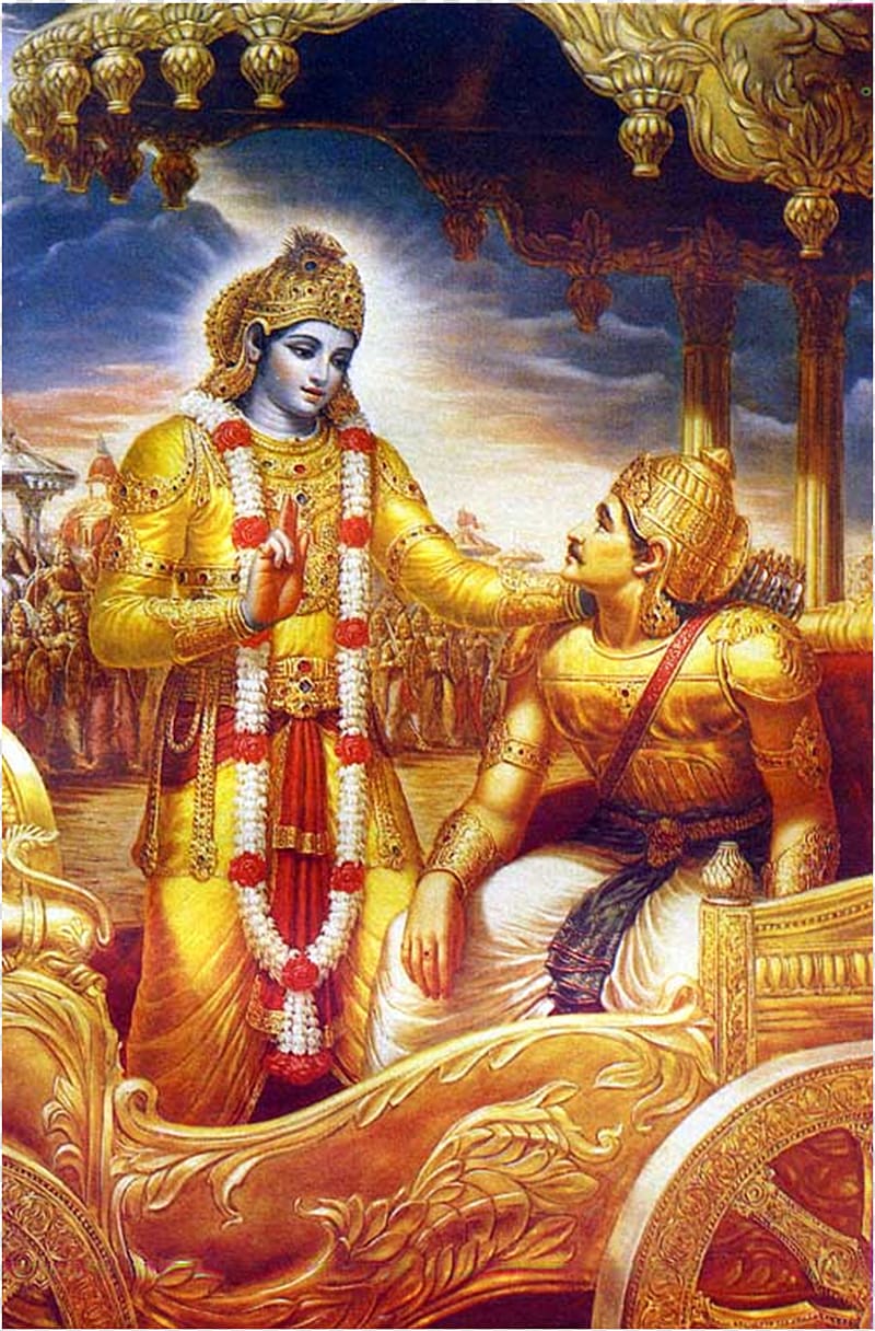 Krishna Arjuna Bhagavad Gita Mahabharata Rama, Lord Krishna transparent background PNG clipart