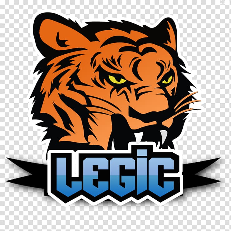 Tiger Legic Electronic sports Video gaming clan Main, Logo x transparent background PNG clipart