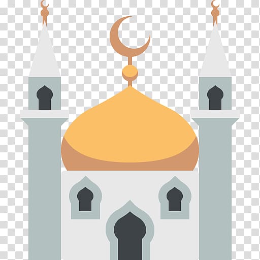 yellow, gray, and white mosque , Kaaba Quran Emoji Mosque Islam, MOSQUE transparent background PNG clipart