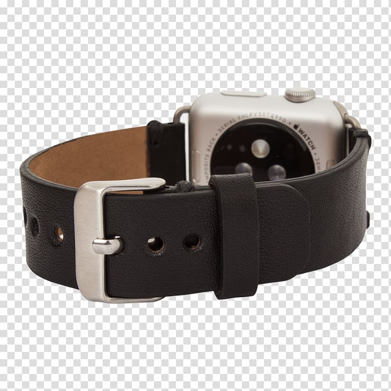 Watch strap Leather Apple Watch, watch transparent background PNG clipart
