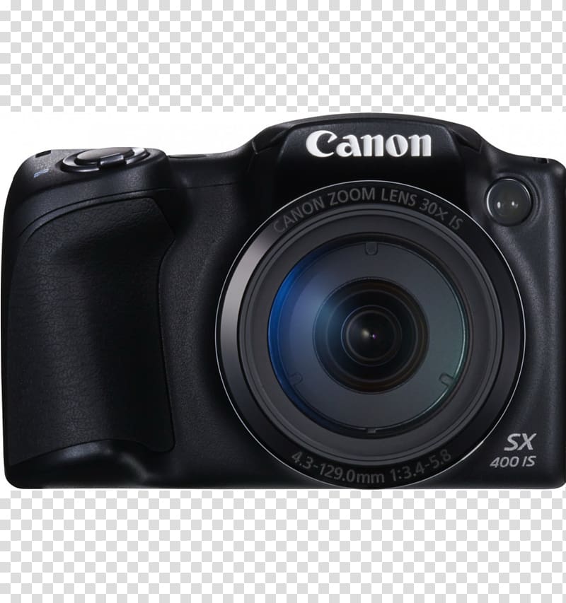 Canon PowerShot SX410 IS Point-and-shoot camera Bridge camera, digital camera transparent background PNG clipart
