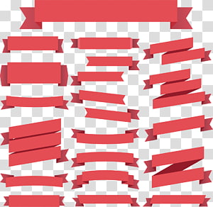red ribbon transparent background PNG clipart thumbnail