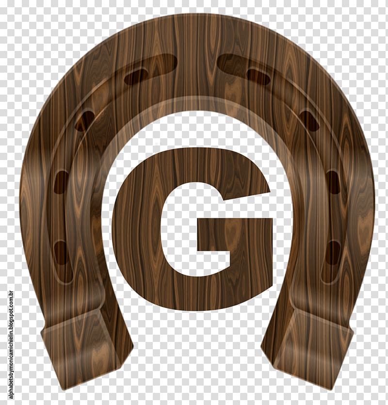 Horseshoe Wood grain Alphabet, fortnite letter g transparent background PNG clipart