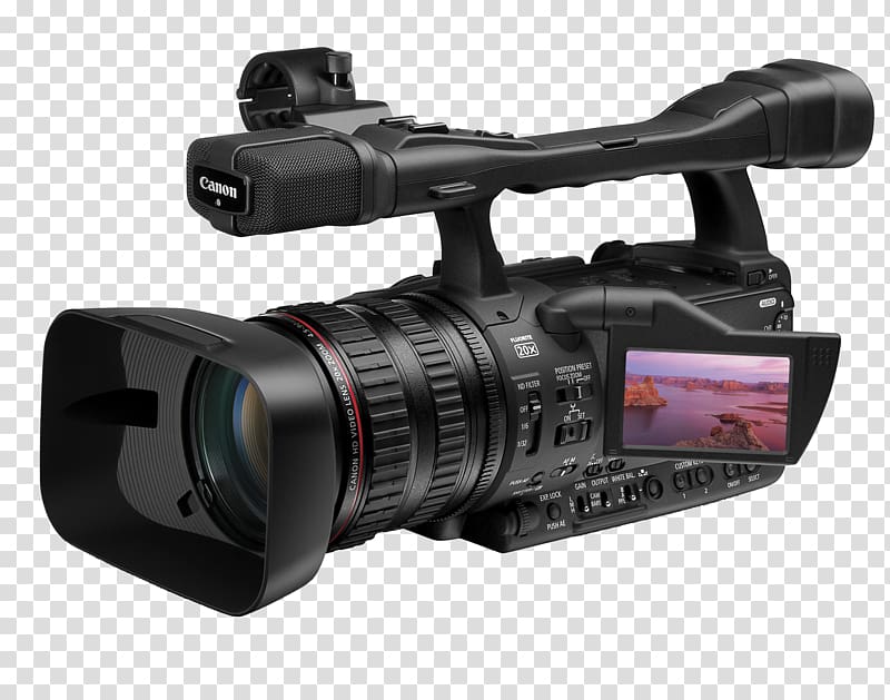 XH-A1s Camcorder High-definition video HDV Zoom lens, Professional Video Camera transparent background PNG clipart