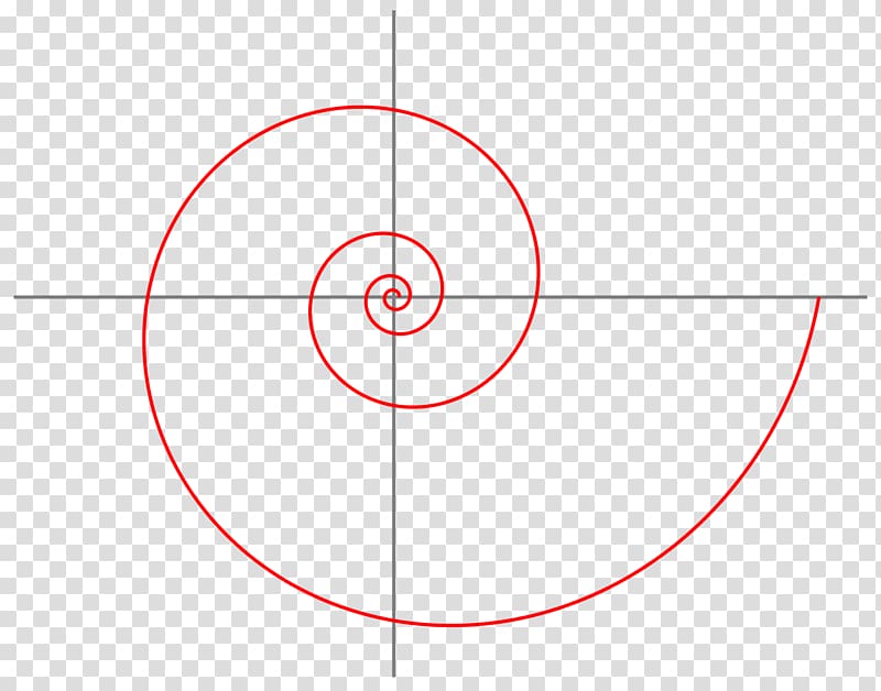 Logarithmic spiral Curve Golden spiral Plot, curve transparent