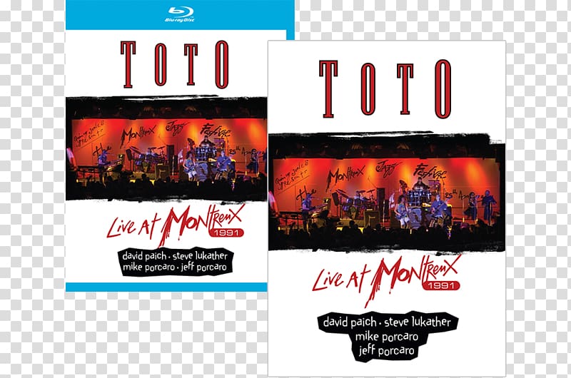 Toto Live Live at Montreux 1991 Blu-ray disc Music, dvd transparent background PNG clipart